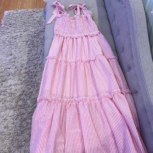 Simply Southern Pink and White dress